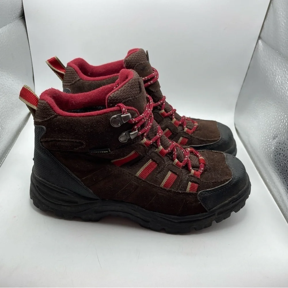 L.L Bean Goretex brown suede boots boys 4/ womens 5.5